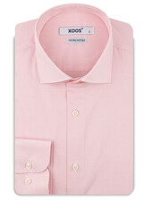 XOOS Chemise homme à micro vichy rose (Double Retors)
