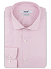 XOOS Men's pink houndstooth shirt with a cutaway collar (Double Twisted)