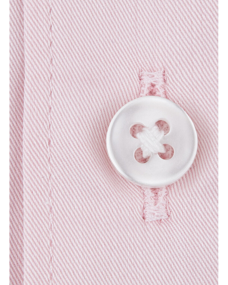 XOOS Chemise homme rose en gabardine (Double Retors)