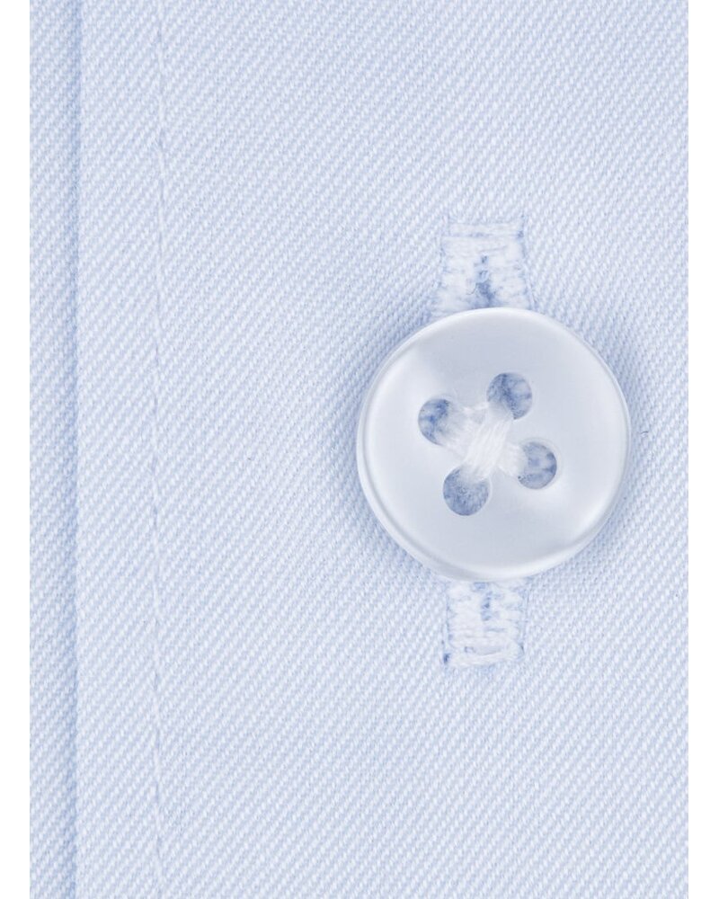 XOOS Chemise homme ciel à poignets mousquetaire en gabardine (Double Retors)