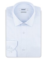 XOOS Chemise homme ciel à poignets mousquetaire en gabardine (Double Retors)