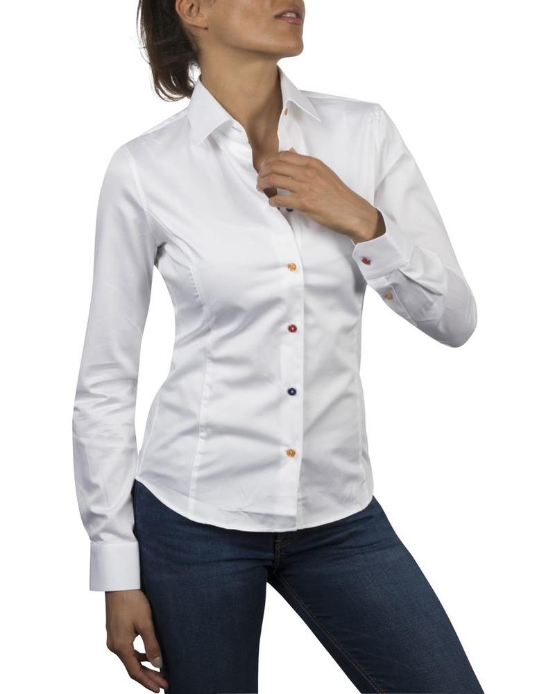 Womens White Collared Dress Shirt Hot ...