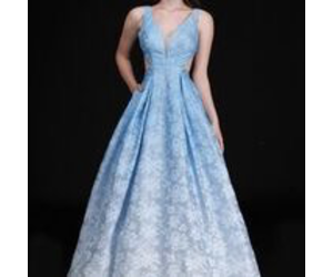 white blue ombre dress