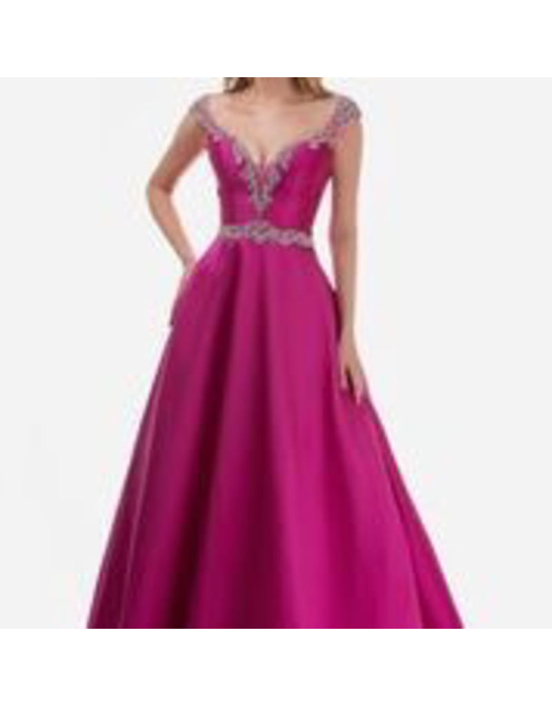 fuchsia formal gown