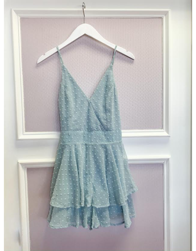 dusty blue romper