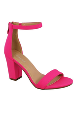 fluorescent pink shoes