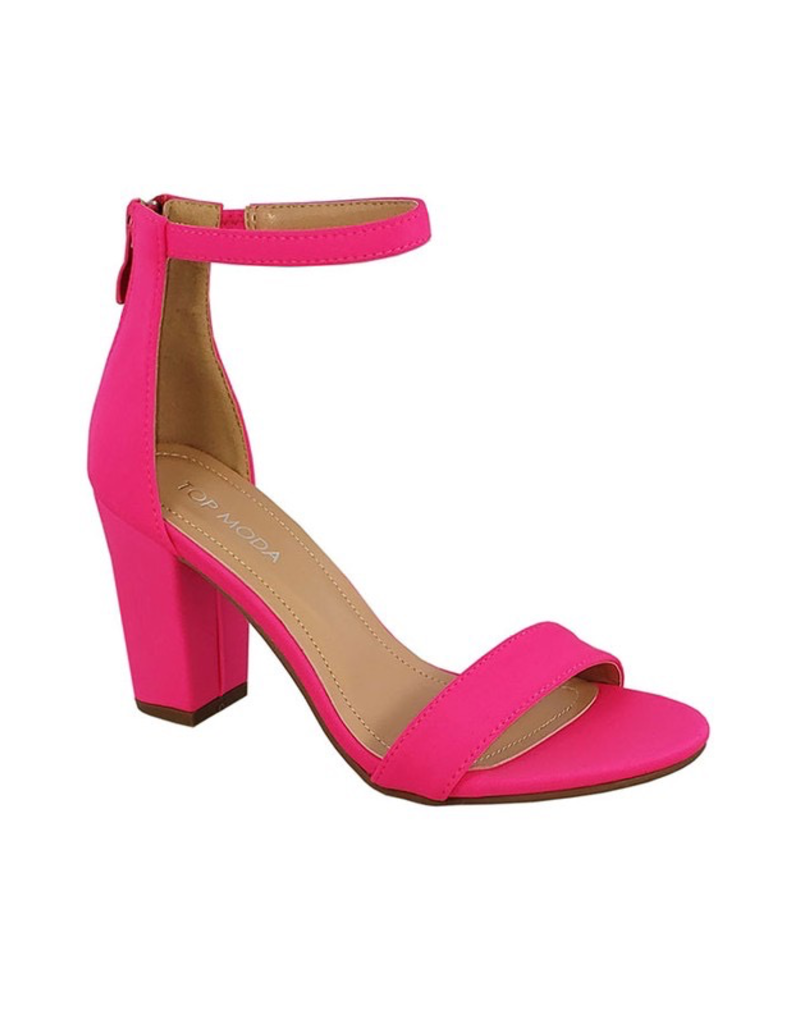 fluorescent pink heels