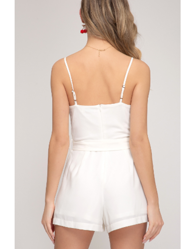 simple white romper