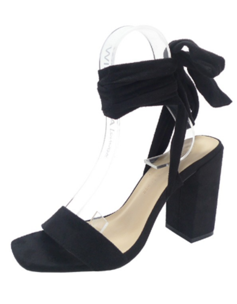 Wrap Up Black Heel Cousin Couture