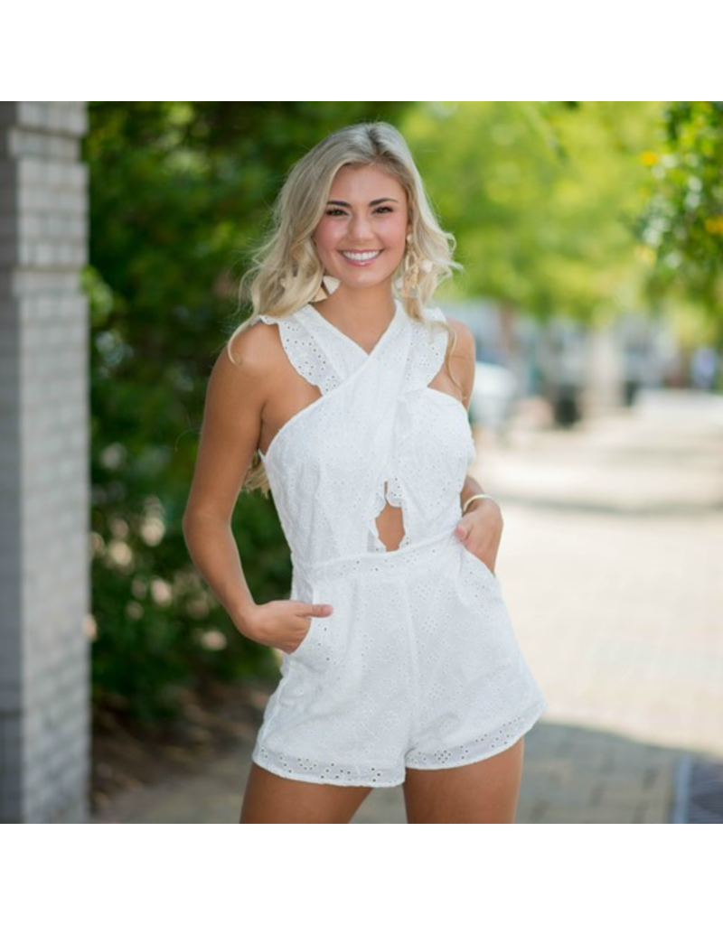 rompers white