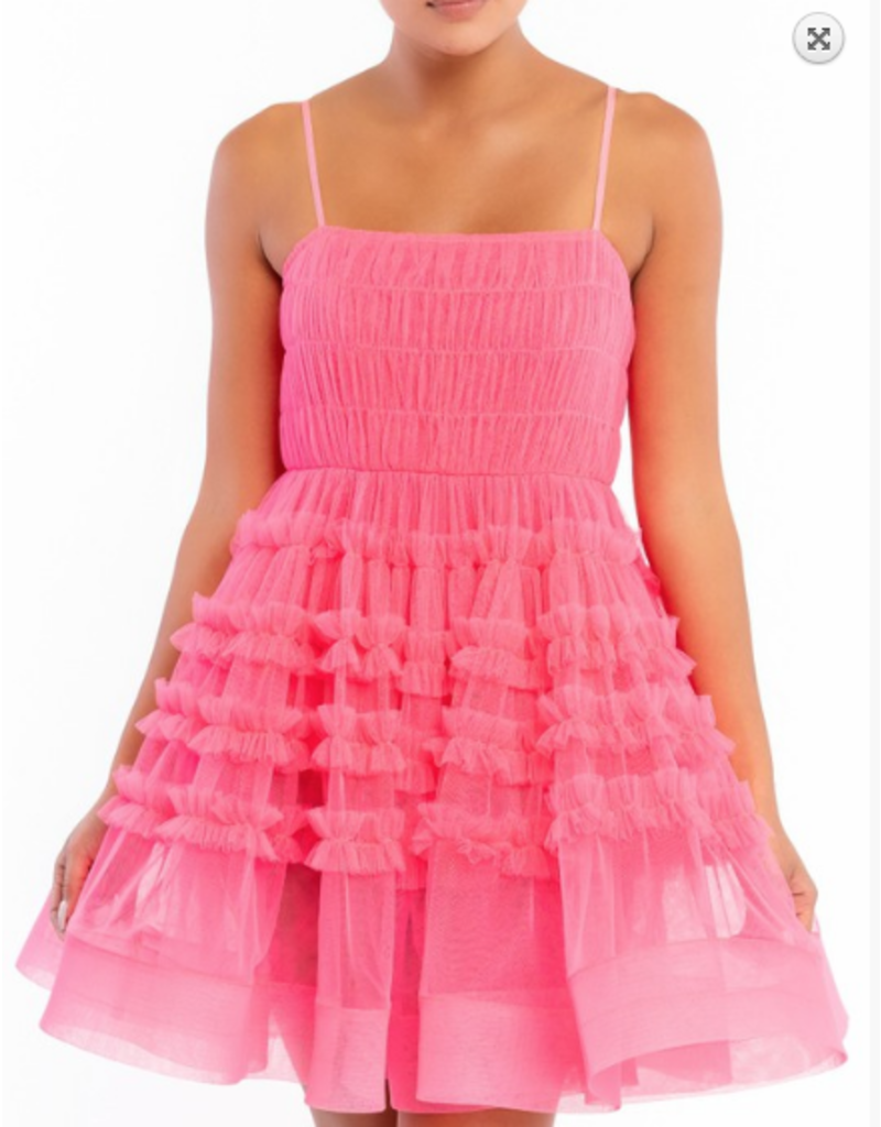 frill one piece dress