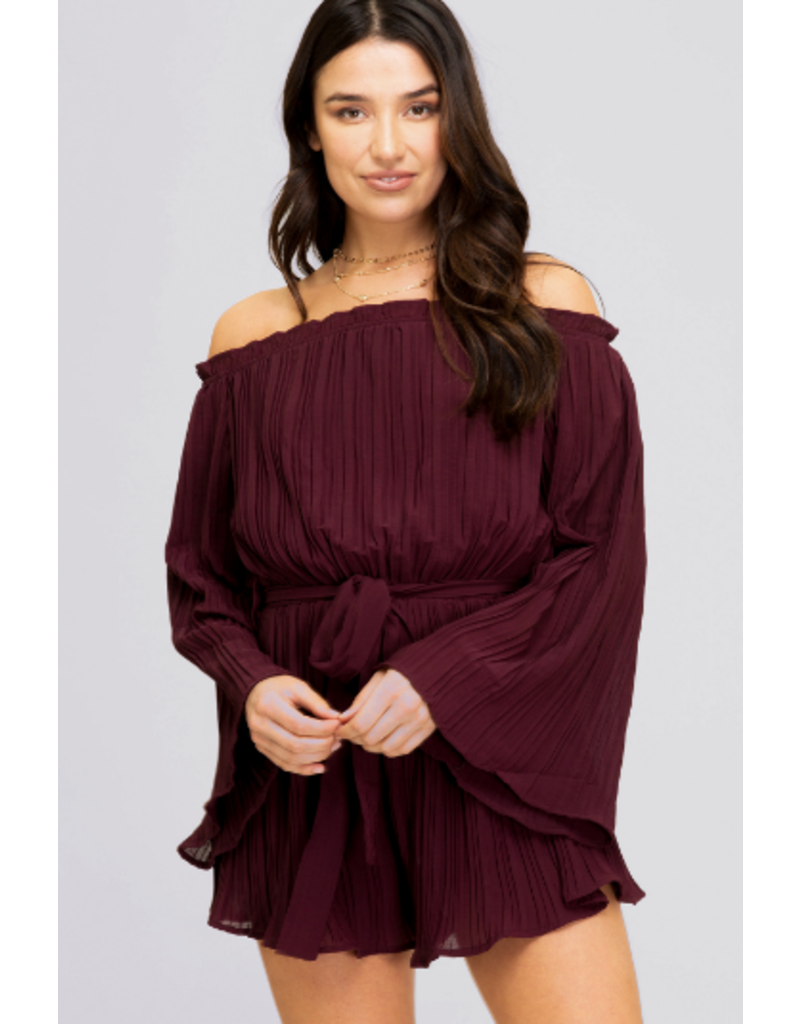 pleated romper
