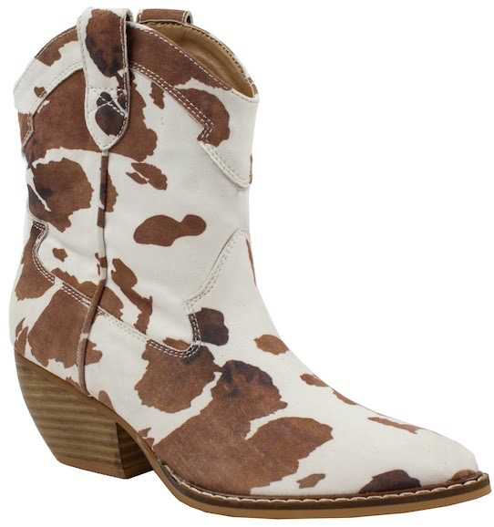 Bet On It Brown Cow Print Boots Cousin Couture Bet On It Brown Cow Print Boots Cousin Couture