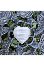 Polished Selenite Heart