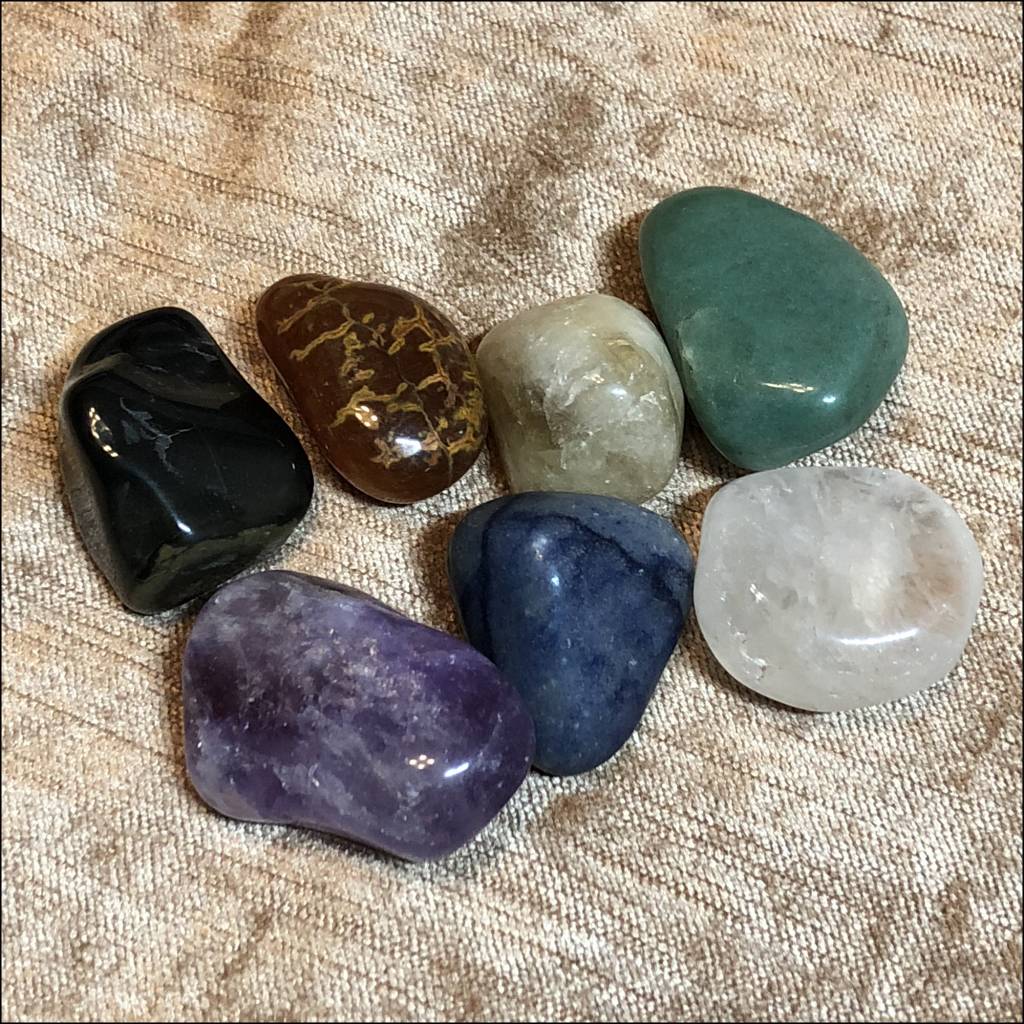 Chakra Stones Kit Set of 7 Tumbled Stones A Quality