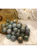 Ruby Fuchsite Spheres (Set of 3)