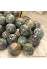 Ruby Fuchsite Spheres (Set of 3)