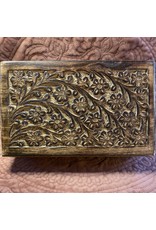 Handcrafted Carved Flower Box