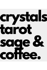 Crystals Tarot, Sage & Coffee Vinyl Sticker