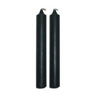Black 6inch Taper Candle