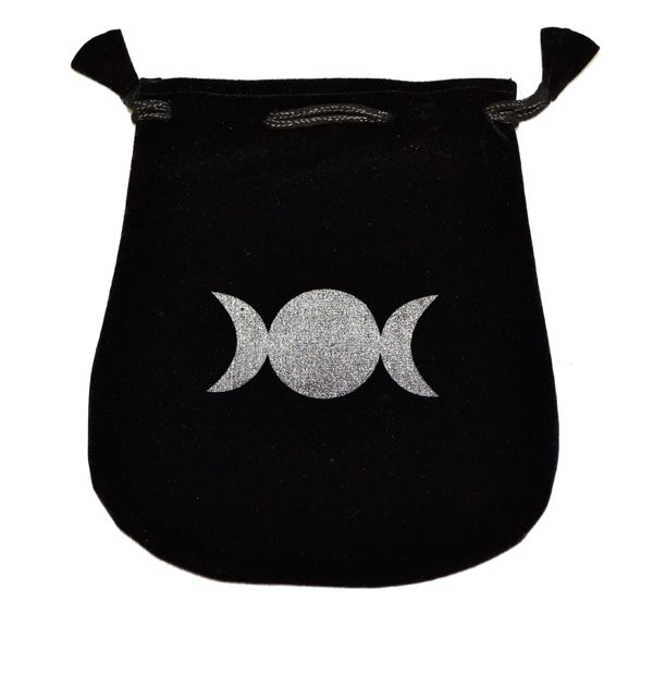 Triple Moon Velvet Bag