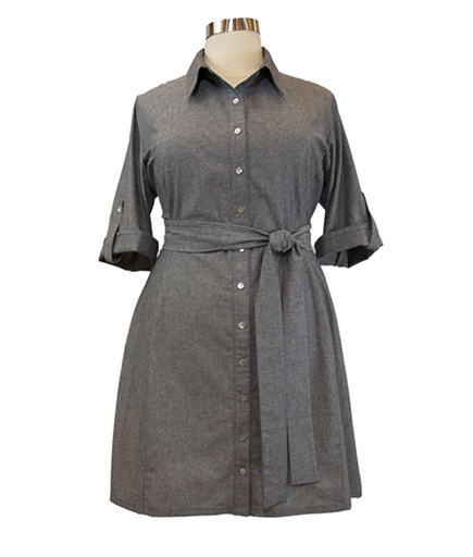 Lee Lee's Valise Mia Bella Shirt Dress in Chambray