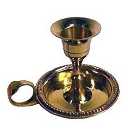 Brass Chamberstick Taper Candle Holder