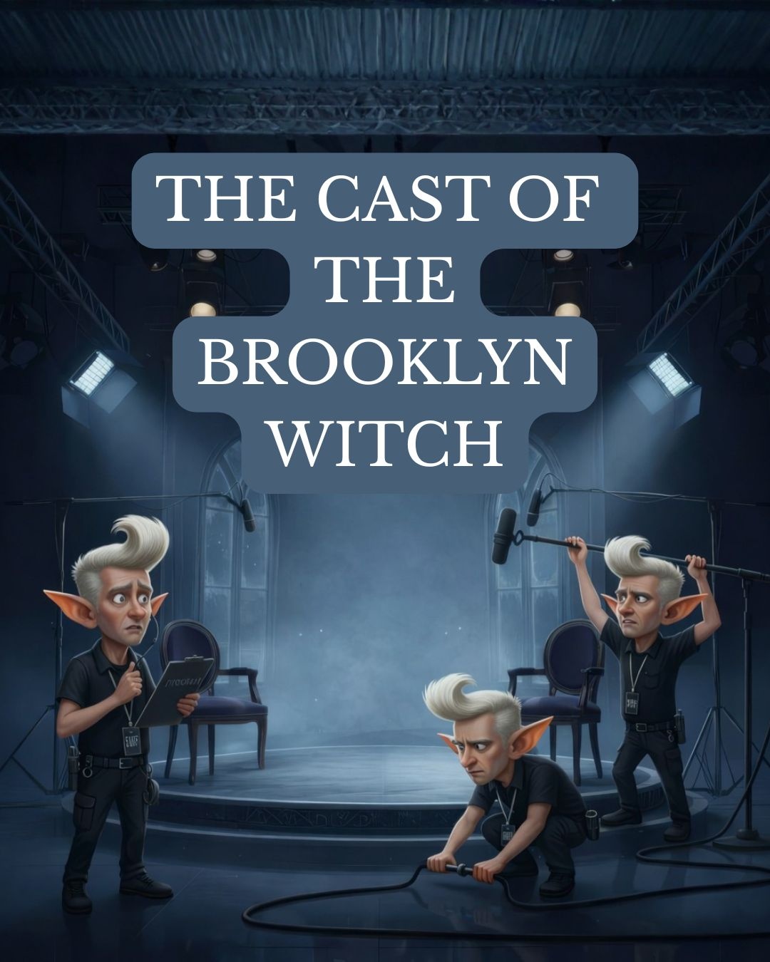 The cast of The Brooklyn Witch