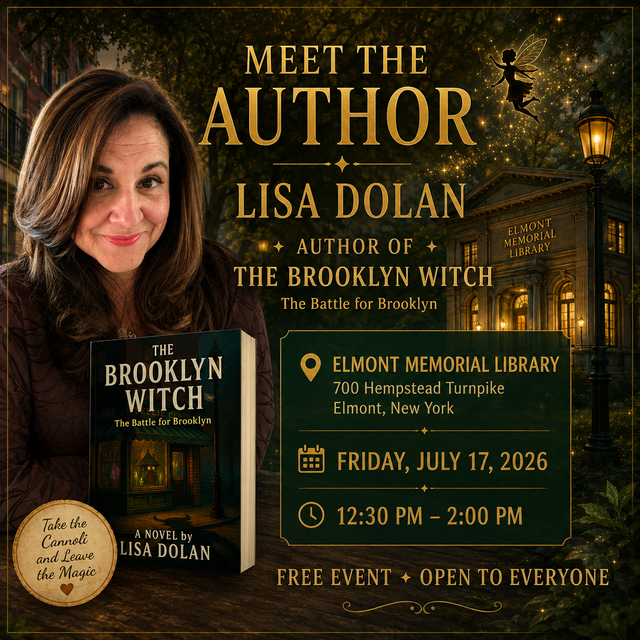 Meet Lisa Dolan & Jim at the Elmont Memorial Library!
