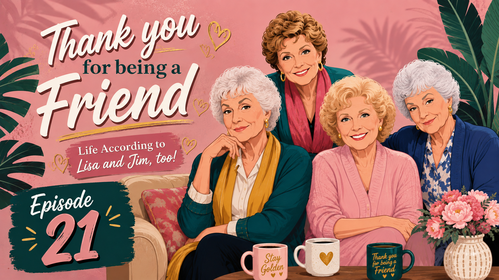 Thank You for Being a Friend, Episode 21 of Life According to Lisa and Jim too podcast
