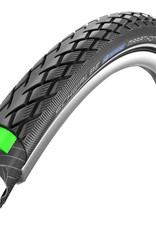 SCHWALBE Schwalbe, Marathon, 700x25C, Wire, Endurance, Clincher, GreenGuard, 67TPI, 87-116PSI, Black