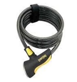 Onguard OnGuard, Doberman 8028, Cable spirale avec serrure ç clé, 12mm x 185cm (12mm x 6')