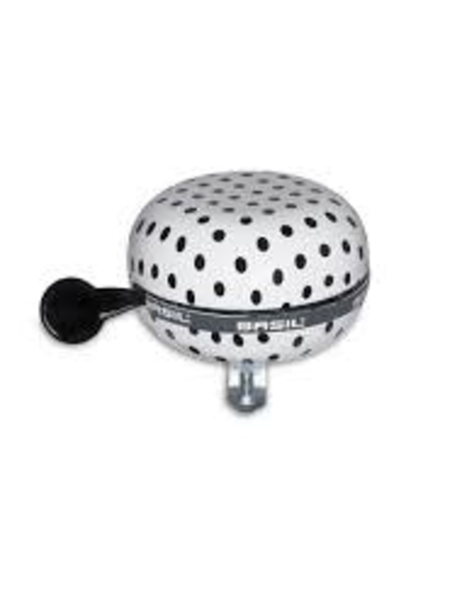 Basil Basil, Polka Dot, Clochette, 80mm, Blanc, Petits pois noirs