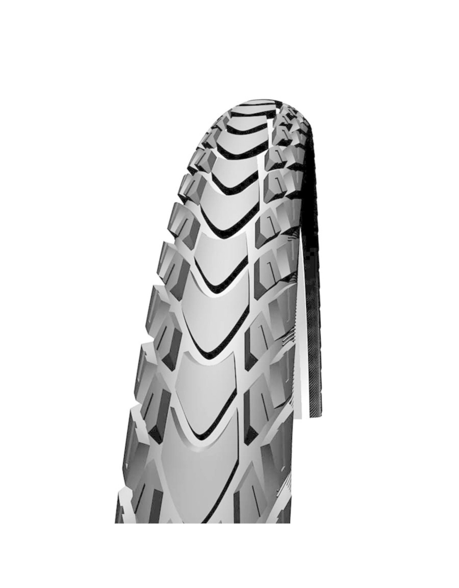 SCHWALBE Schwalbe, Marathon Mondial, Hybrid Tire, 700x35C, Folding, Clincher, TravelStar, DoubleDefense, 67TPI, Black