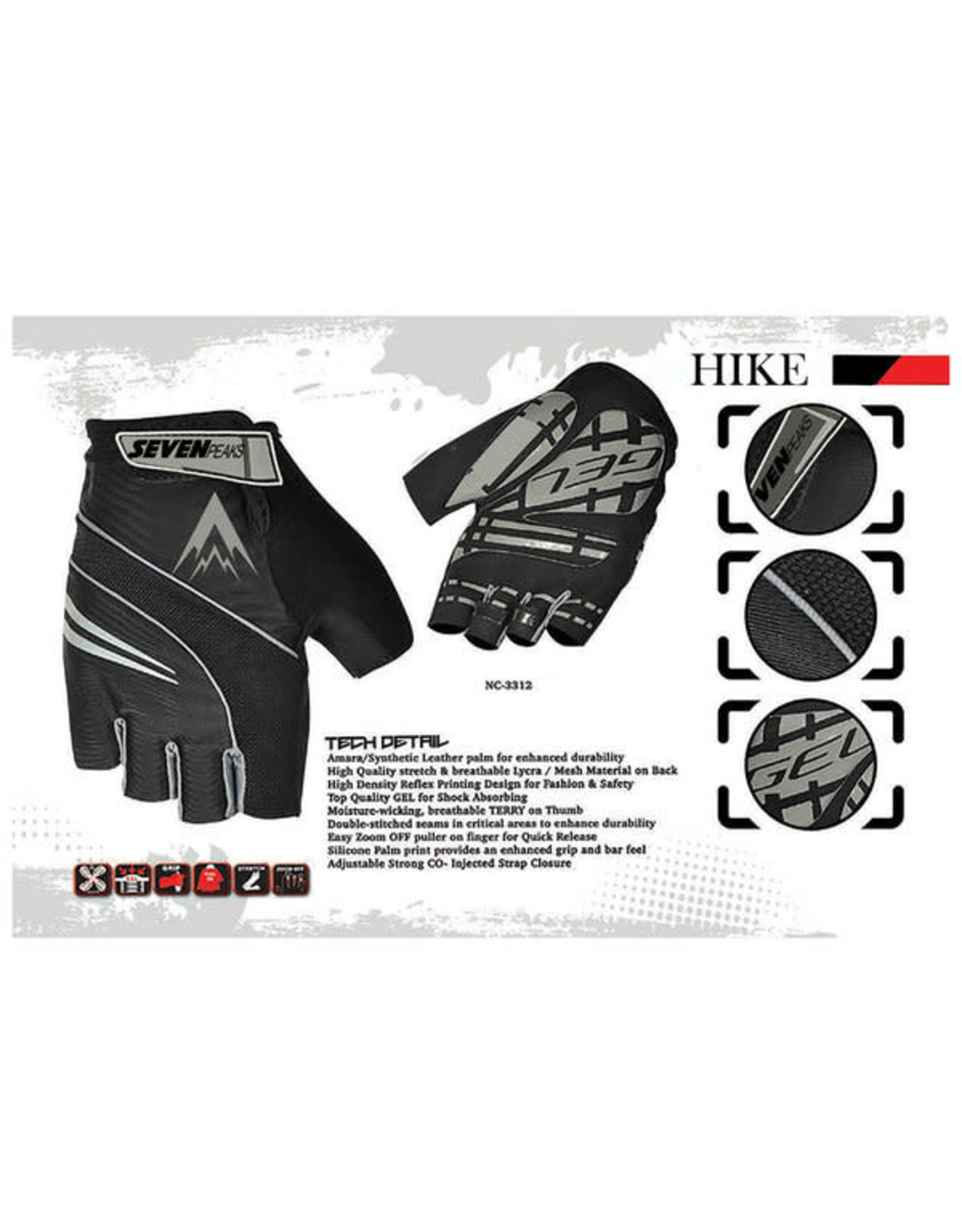 CYCLING GLOVES HIKE MEDIUM