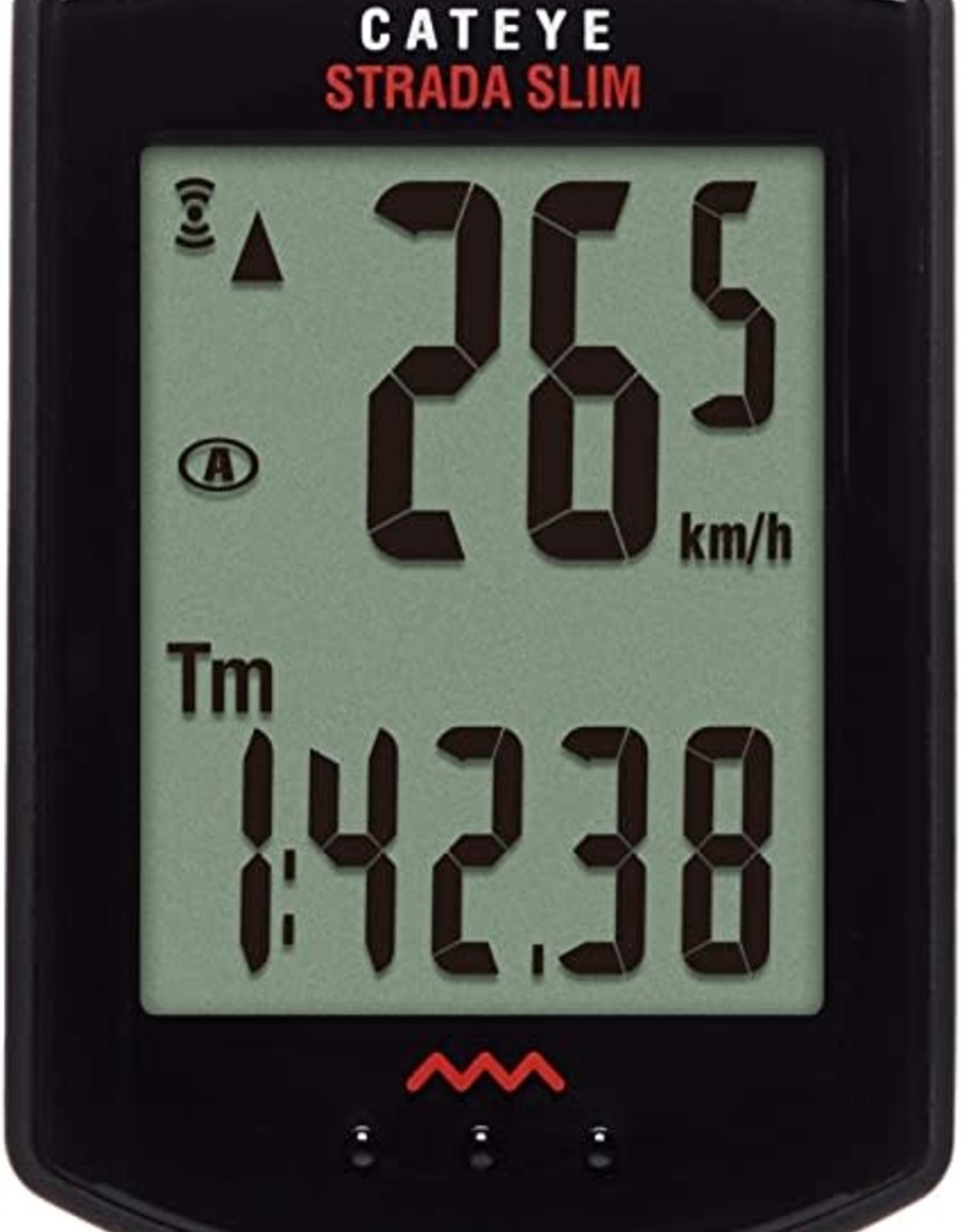 CatEye CatEye, Strada Slim Wireless CC-RD310W, Cyclomètre, Capteur pour vélo de route, Noir