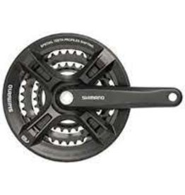 Shimano Shimano, Altus FC-M311, Pédalier, 7/8 vit, 170mm, 28/38/48D, RivetÃ©, CarrÃ©, 50 mm, Noir