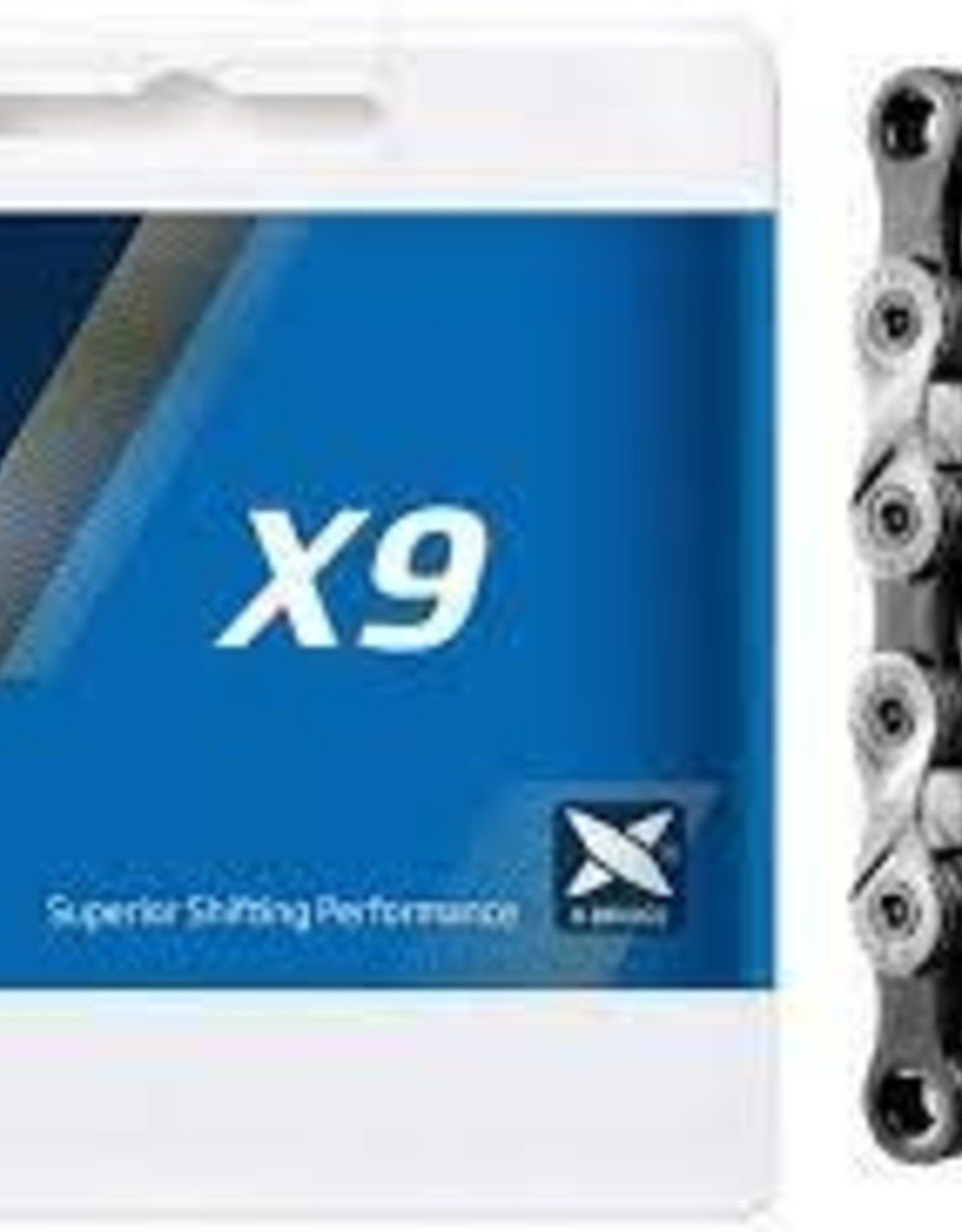 KMC Chaine KMC 9 vitesses x9- KMC X9 Chain: 9 Speed 116 Links Silver/Gray