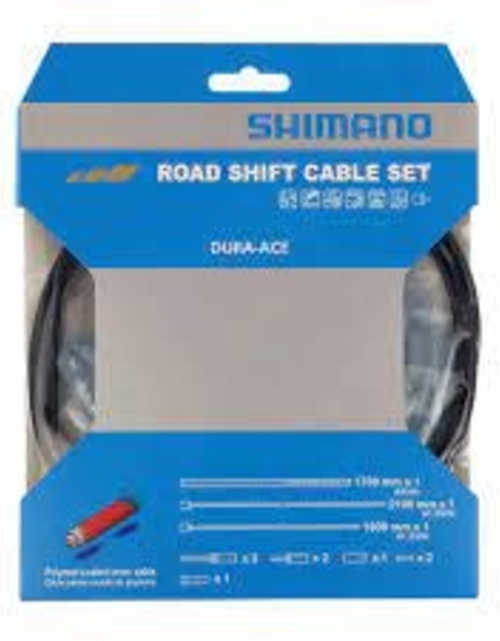 Shimano Shimano, Kit cables et gaines de vitesses, Polymère, Route, Noir