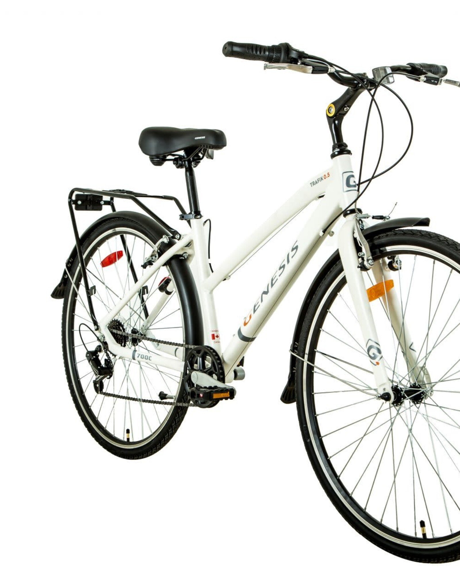 Genesis Vélo Genesis TRAFIK 0.5 17'' femme 7 vit. blanc/gris