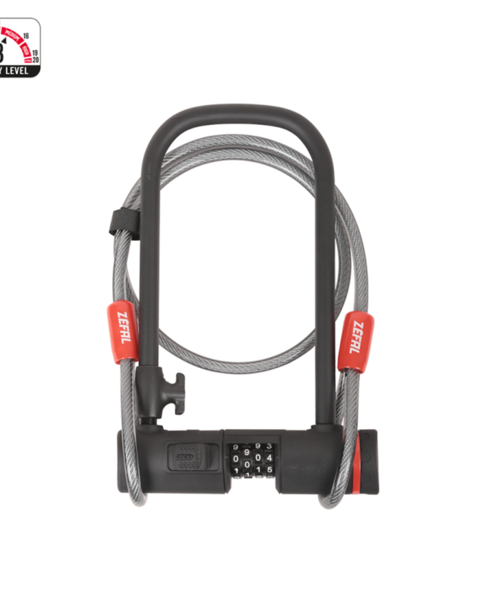 Zefal CADENAS ''U'' ZEFAL K-TRAZ U-13 CODE + CÂBLE 4.5'' X