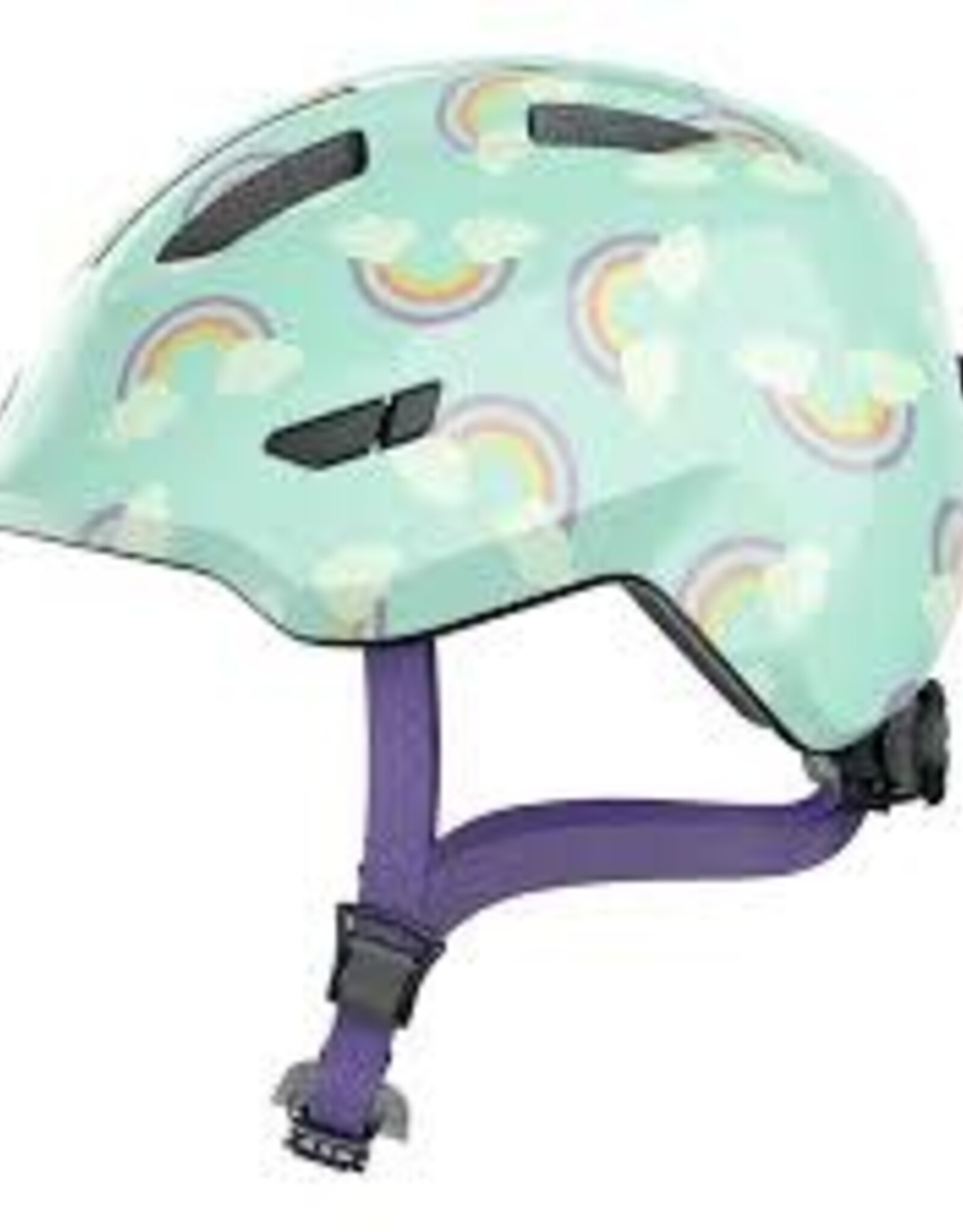 Abus, Smiley 3.0 LED, Casque, M, 50 - 55cm, Arc-en-ciel Bleu