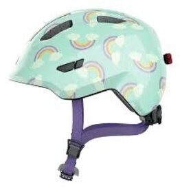 Abus, Smiley 3.0 LED, Casque, M, 50 - 55cm, Arc-en-ciel Bleu