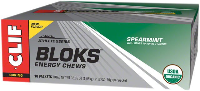 Clif Bar Clif Shot Bloks: Spearmint, Box of 18