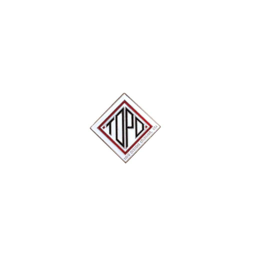 TOPO Topo Enamel Pin (Diamond White)