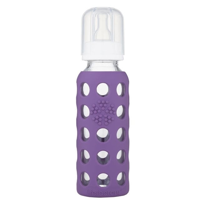 Lifefactory 8oz Stainless Steel Baby Bottle Desert Rose