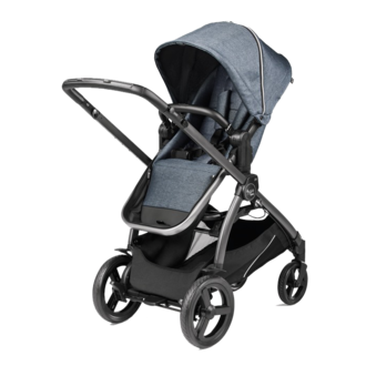 volkswagen stroller wagon WonderFold VW4 Volkswagen Stroller Wagon Bondi Blue
