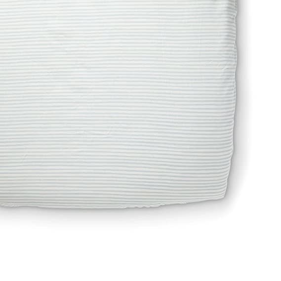 striped crib sheet