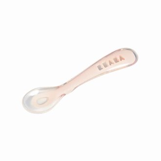 Beaba Beaba Second Stage Silicone Spoon - Pink Beaba Beaba Second Stage Silicone Spoon - Pink