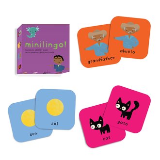 Worldwide Buddies Minilingo, Spanish/English Card Game